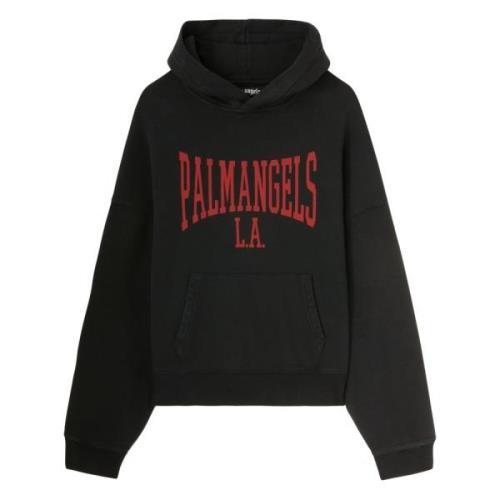 Palm Angels Mörk College Hoody Black, Herr