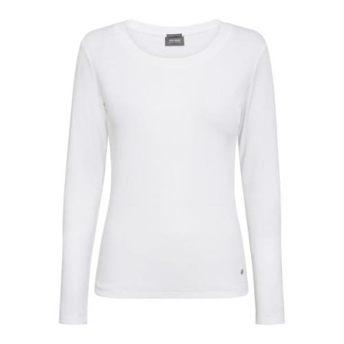 MOS Mosh Rib Tee Top Vit White, Dam