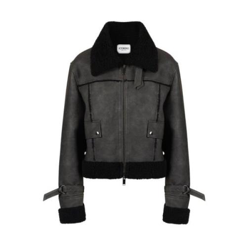 Iceberg Vintage Eco Shearling Jacket Gray, Dam