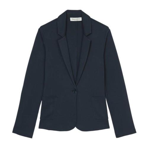 Marc O'Polo Vanlig jerseyblazer Blue, Dam