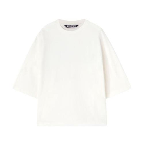 Palm Angels Vita T-shirts och Polos White, Herr