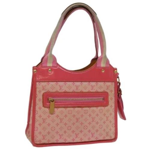 Louis Vuitton Vintage Pre-owned Canvas handvskor Pink, Dam