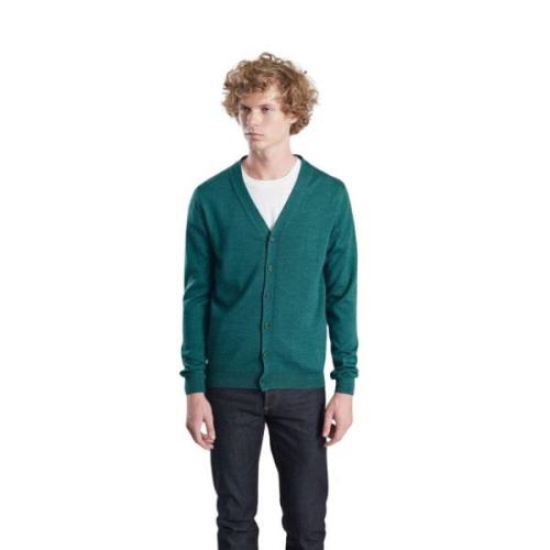 L'Exception Paris Grön Merinoull Cardigan Green, Herr