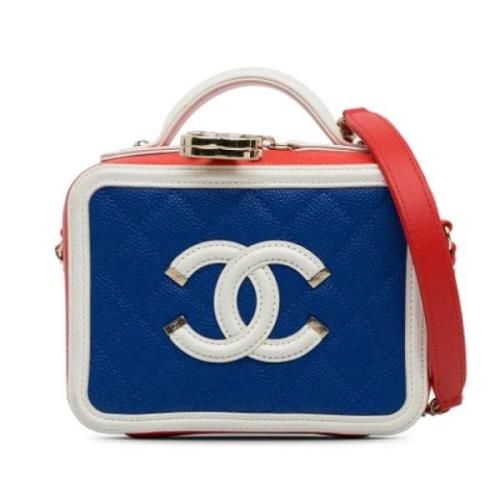 Chanel Vintage Pre-owned Laeder handvskor Blue, Dam