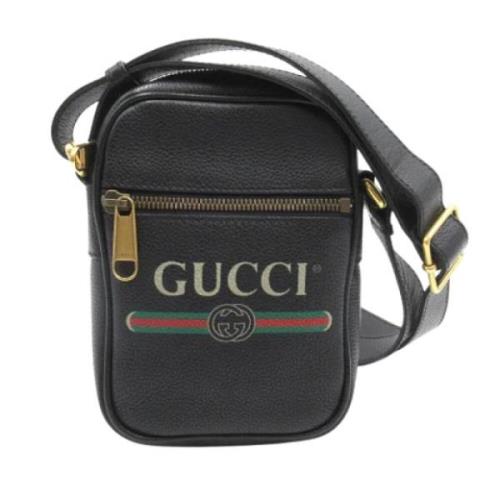 Gucci Vintage Pre-owned Laeder gucci-vskor Black, Dam