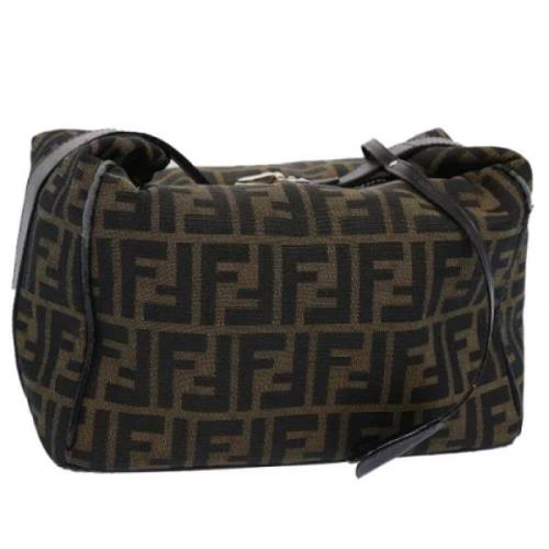 Fendi Vintage Pre-owned Canvas fendi-vskor Black, Dam