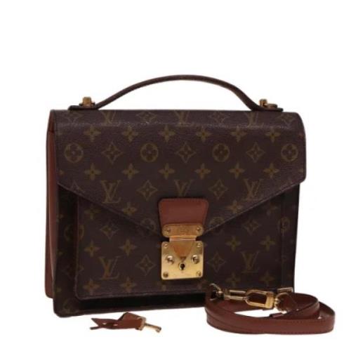 Louis Vuitton Vintage Pre-owned Canvas handvskor Brown, Dam