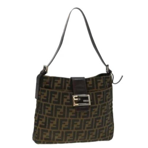 Fendi Vintage Pre-owned Canvas fendi-vskor Brown, Dam