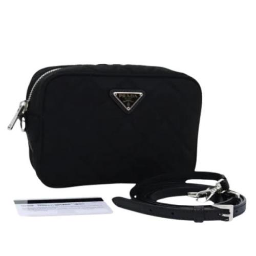 Prada Vintage Pre-owned Nylon prada-vskor Black, Dam