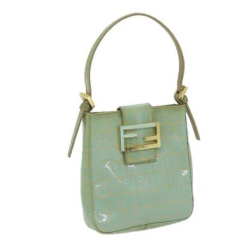 Fendi Vintage Pre-owned Canvas handvskor Green, Dam