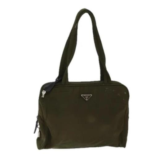 Prada Vintage Pre-owned Nylon prada-vskor Green, Dam