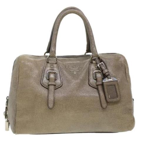 Prada Vintage Pre-owned Laeder handvskor Gray, Dam