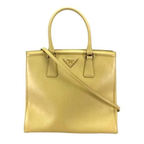 Prada Vintage Pre-owned Laeder prada-vskor Yellow, Dam