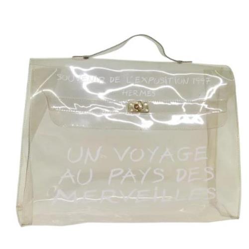 Hermès Vintage Pre-owned Vinyl handvskor White, Dam