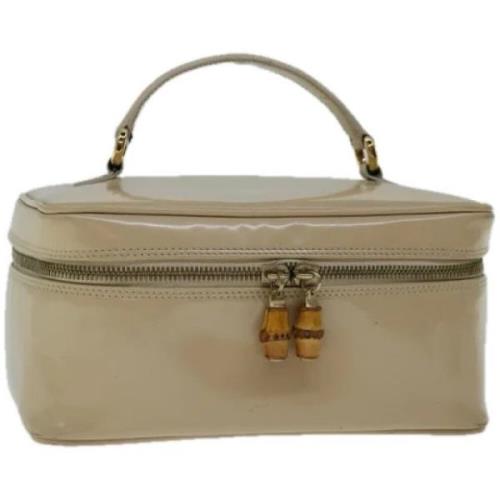 Gucci Vintage Pre-owned Canvas necessrer Beige, Dam