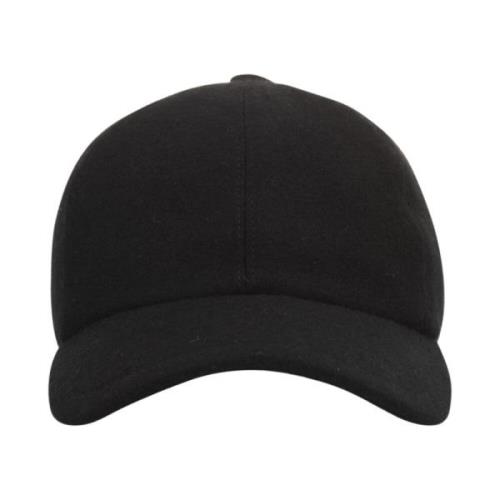 Fedeli Svart Cashmere Baseballkeps Black, Herr