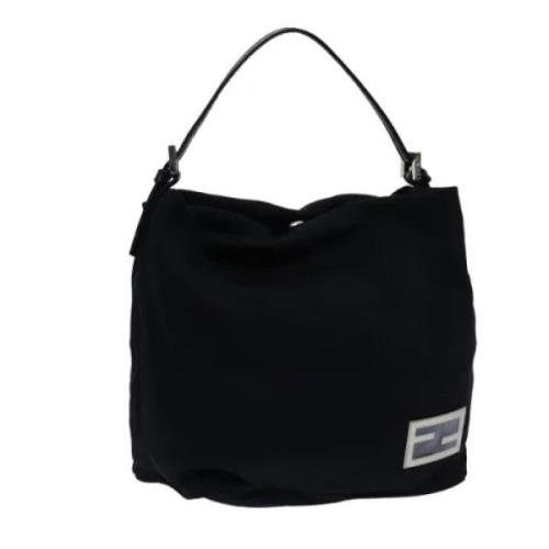 Fendi Vintage Pre-owned Nylon handvskor Black, Dam