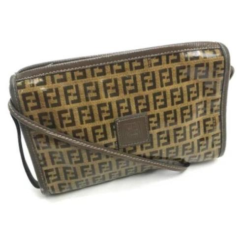 Fendi Vintage Pre-owned Canvas fendi-vskor Brown, Dam