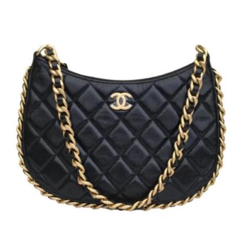 Chanel Vintage Pre-owned Laeder axelremsvskor Black, Dam