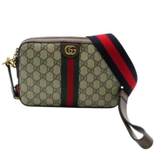 Gucci Vintage Pre-owned Canvas gucci-vskor Beige, Dam