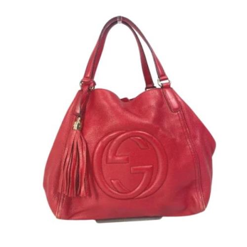 Gucci Vintage Pre-owned Laeder gucci-vskor Red, Dam