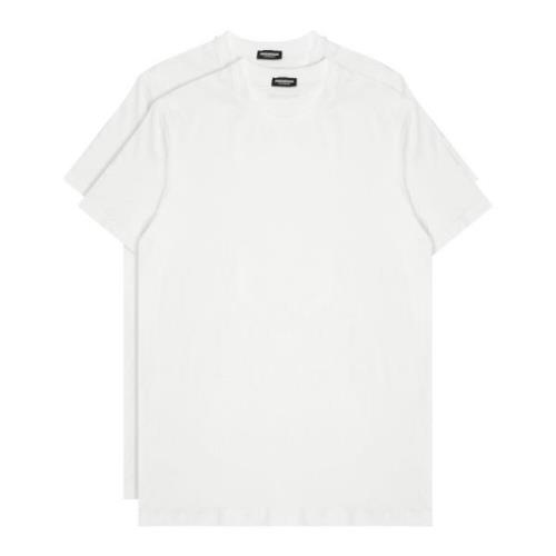 Dsquared2 Enfärgad T-shirt 2 Pack Logo White, Herr