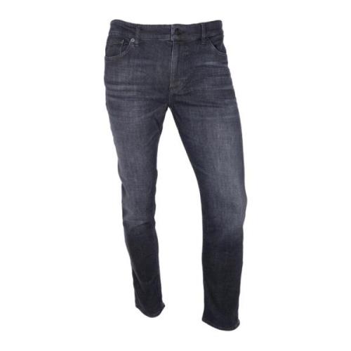 Hugo Boss Slim Fit Denim Delano Jeans Svart Black, Herr