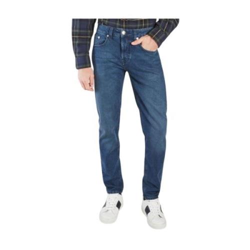 MUD Jeans Indigo Regular Fit Tapered Jeans Blue, Herr