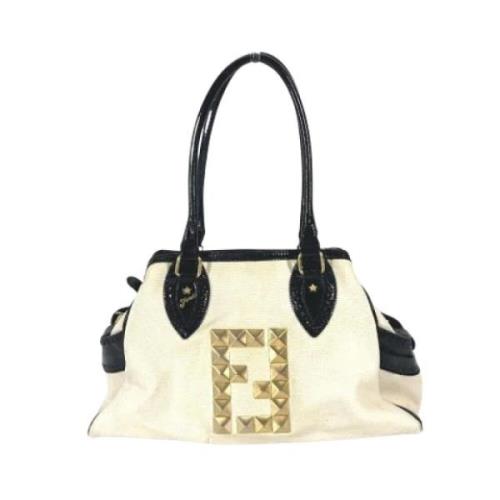 Fendi Vintage Pre-owned Tyg fendi-vskor White, Dam