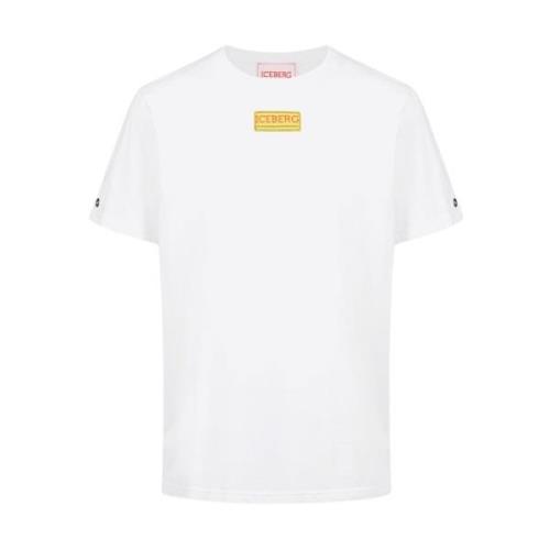 Iceberg Bomull Jersey Kortärmad T-shirt White, Herr