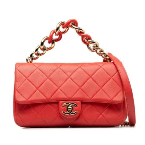 Chanel Vintage Pre-owned Laeder chanel-vskor Red, Dam