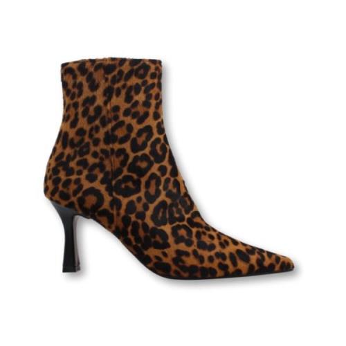 Roberto Festa Tiger Print Ankelboots Brown, Dam