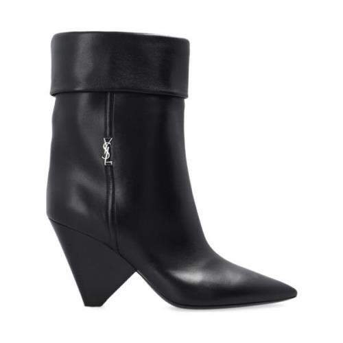 Saint Laurent Niki klackankelboots Black, Dam