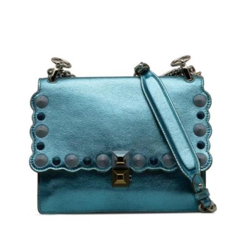 Fendi Vintage Pre-owned Laeder fendi-vskor Blue, Dam