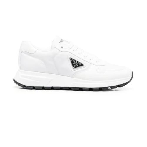 Prada Vita Re-Nylon Sneakers White, Herr