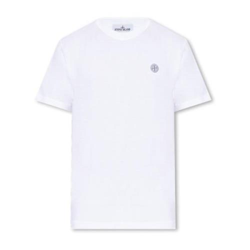 Stone Island Märkes T-shirt White, Herr