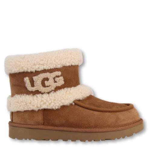 UGG Fluffiga Mini Stövlar Brown, Dam