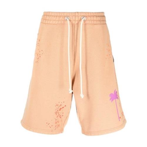 Palm Angels Stiliga Sweatshorts för den Moderna Mannen Orange, Herr