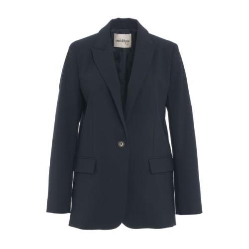 Ottod'Ame Blå Blazer Aw24 Damkläder Blue, Dam