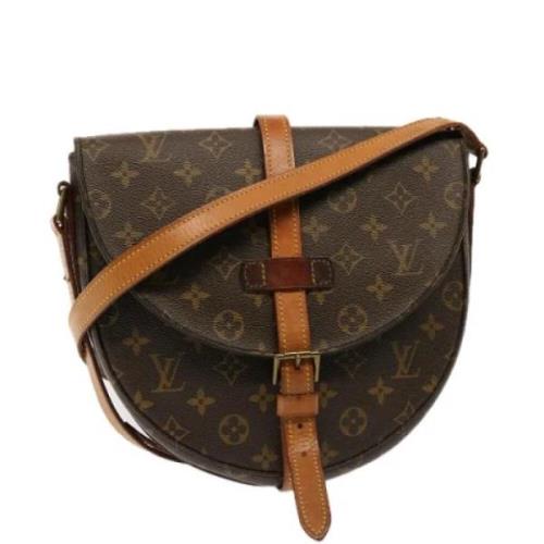 Louis Vuitton Vintage Pre-owned Canvas axelremsvskor Brown, Dam