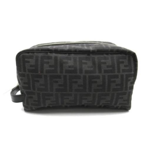 Fendi Vintage Pre-owned Canvas fendi-vskor Black, Unisex