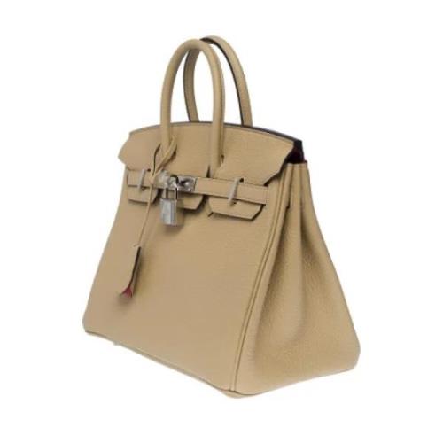 Hermès Vintage Pre-owned Laeder handvskor Beige, Dam