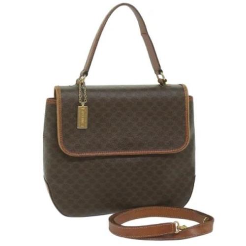 Celine Vintage Pre-owned Laeder handvskor Brown, Dam