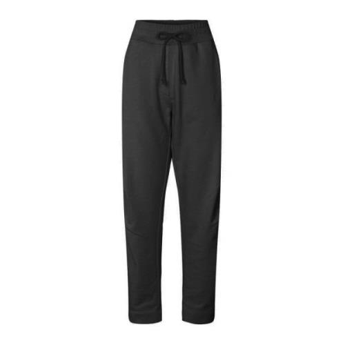 Rabens Saloner Sevim Sweatpants med Veckade Detaljer Black, Dam