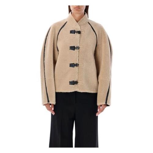 LOW Classic Shearling Reversible Beige Coat Beige, Dam