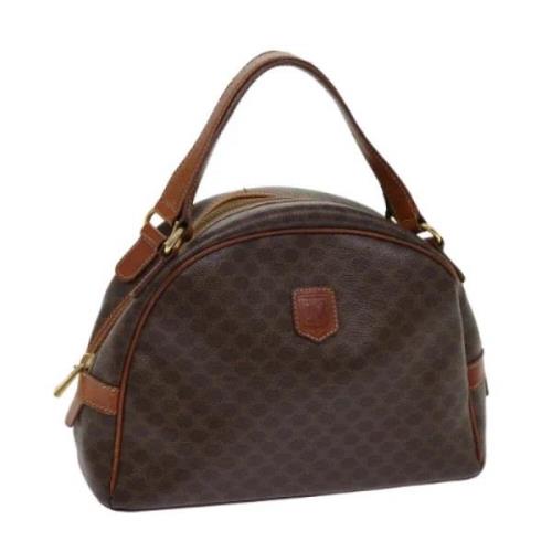 Celine Vintage Pre-owned Laeder handvskor Brown, Dam