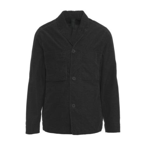 Transit Svart Jacka Aw24 Modellhöjd 190cm Black, Herr