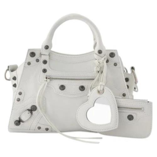 Balenciaga Laeder handvskor White, Dam