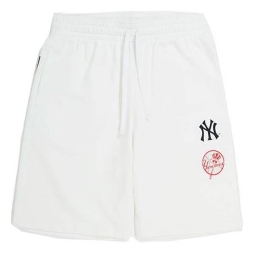 Champion New York Yankees Mlb Lag Logo Shorts White, Herr