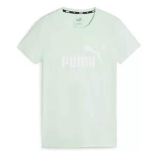 Puma Ess Logo Tee T-shirt Blue, Dam